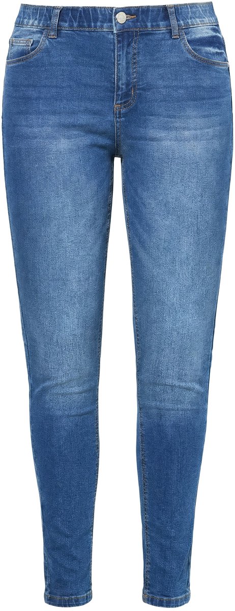 Studio Untold - Dames - Skinny-jeans slim legs stretch 5-pocket - Donkerblauw denim - Maat 50
