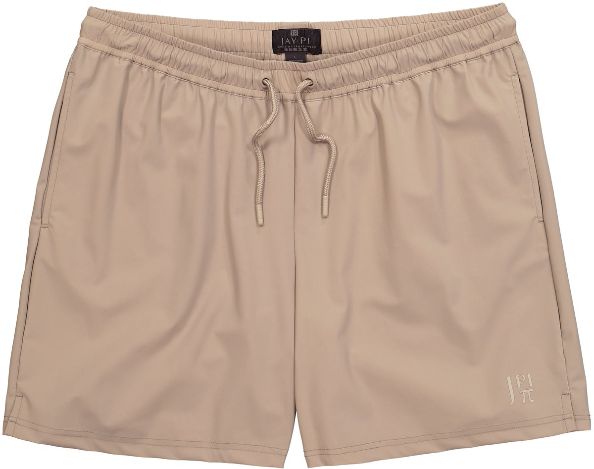 JAY-PI - Heren - Sportshorts FLEXNAMIC® fitness QuickDry elastische tailleband - Vlas - Maat 6XL