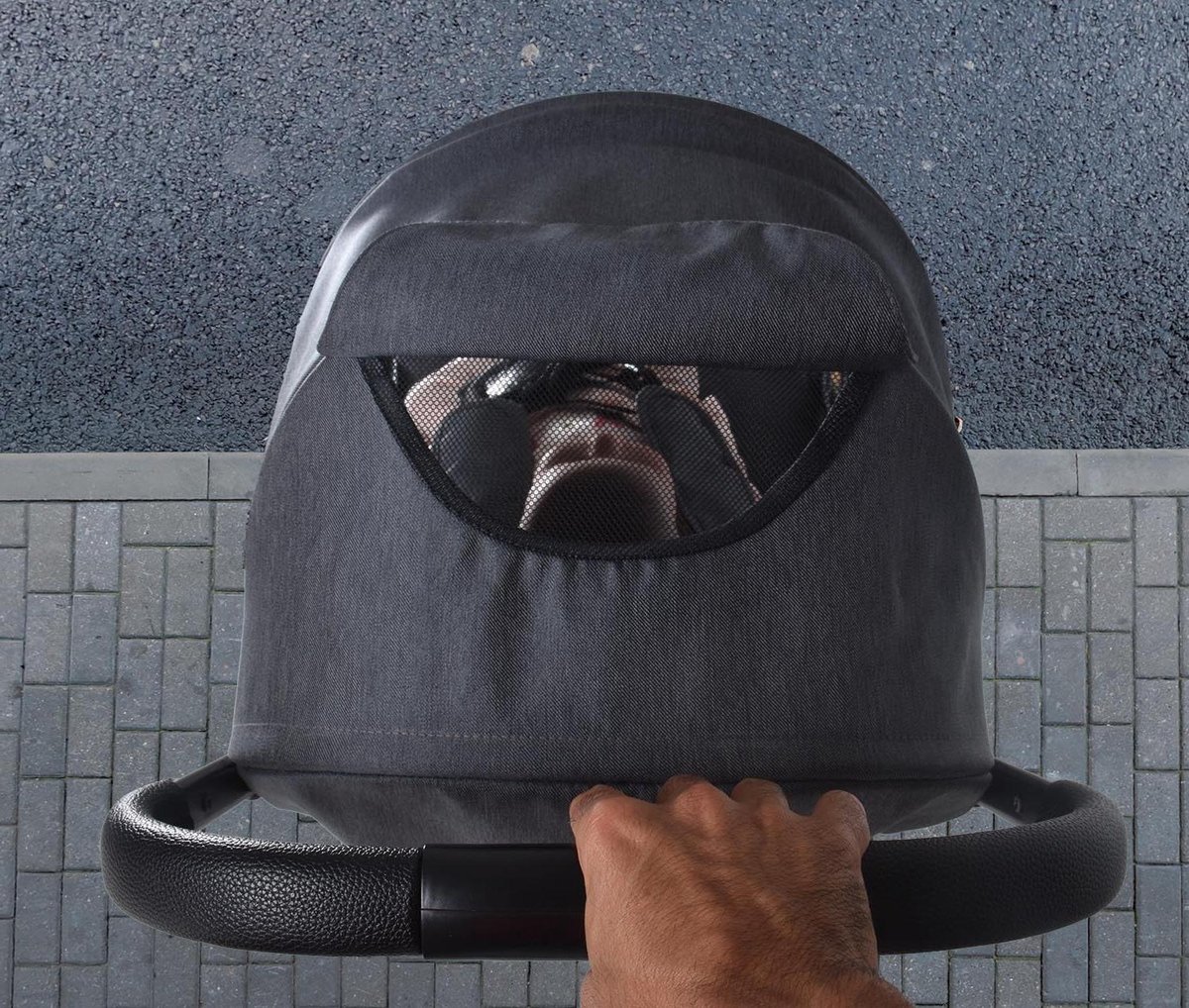 Kinderwagen Okto - Stadsbuggy Compact - Dagelijks Gebruik - Eén Hand Bediening - 6 kg - Zwart