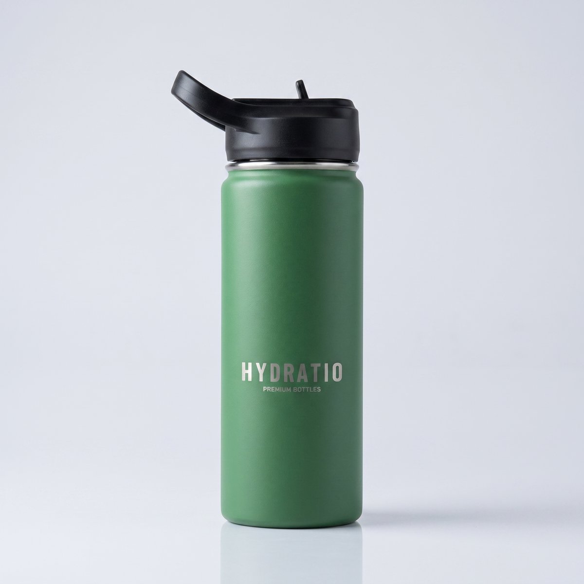 Hydratio Essence Thermosfles 500 ML Groen – Drinkfles 0,5 Liter RVS Dubbelwandig – Waterfles Lekvrij & BPA-Vrij – Isoleerfles 24 Uur Koud 12 Uur Warm – Thermosbeker Travel Mug Koffie Thee – Sport School Werk Cadeau – Emerald Green