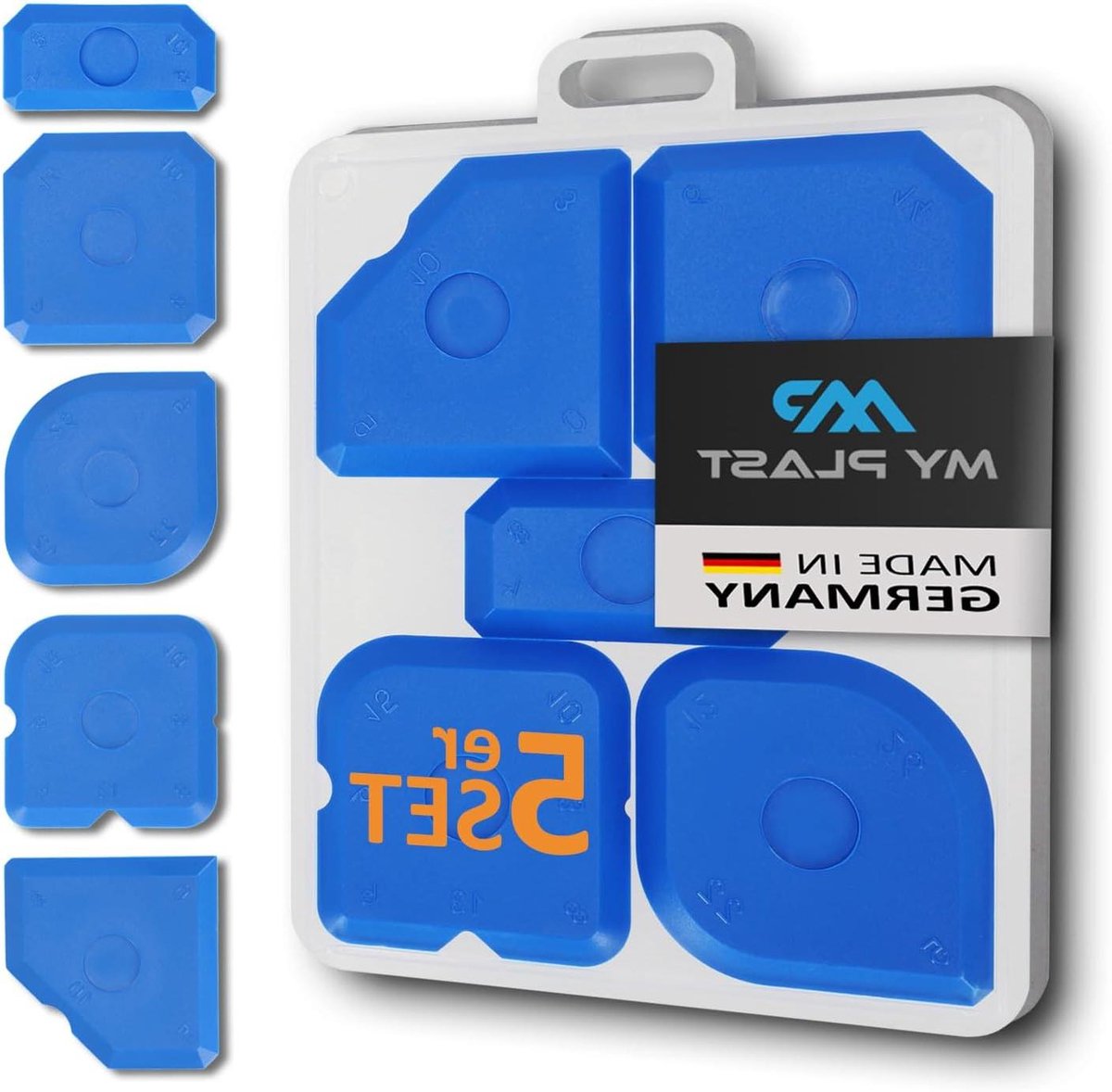 Voegenspatel Set - Voegengladmaker Kit - Perfecte Voegen Maken - Duurzaam Kunststof Materiaal - 2 Stuks - Blauw