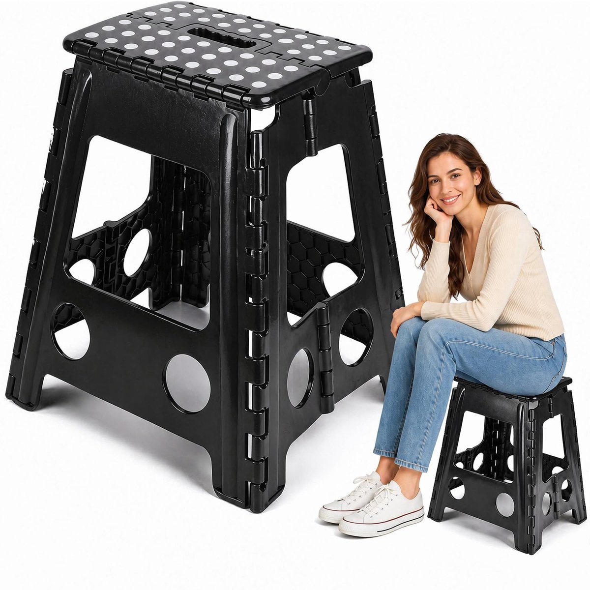 Omgoods - Opvouwbare Kruk 45 cm voor Binnen en Buiten