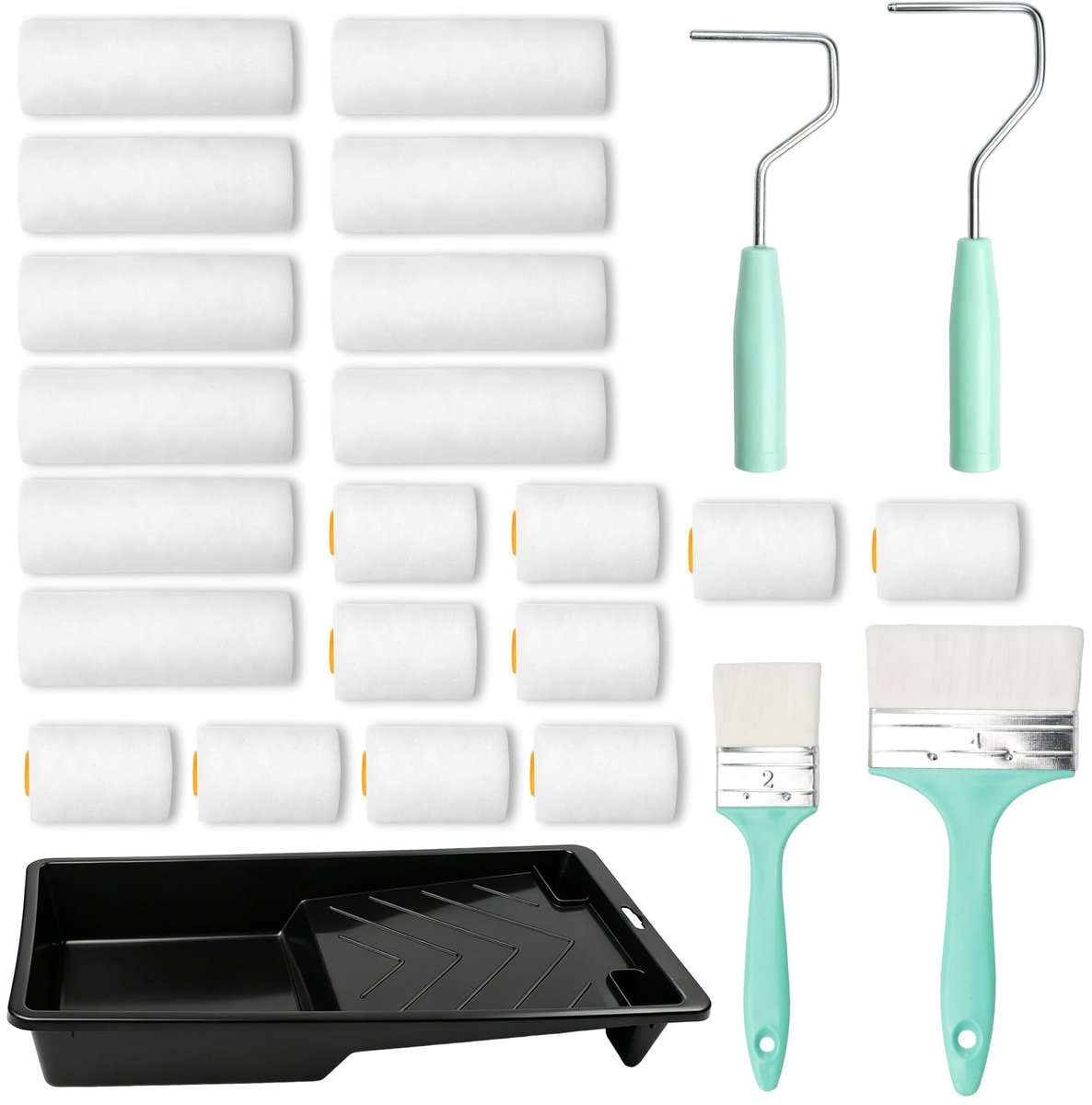 Omgoods - Complete Verfrollerset 25-delig voor Perfecte Schilderklussen