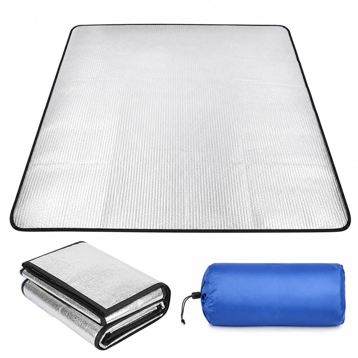Omgoods - Aluminium Isolatiematten - Vouwbare Mat voor Tent, Picknick en Yoga