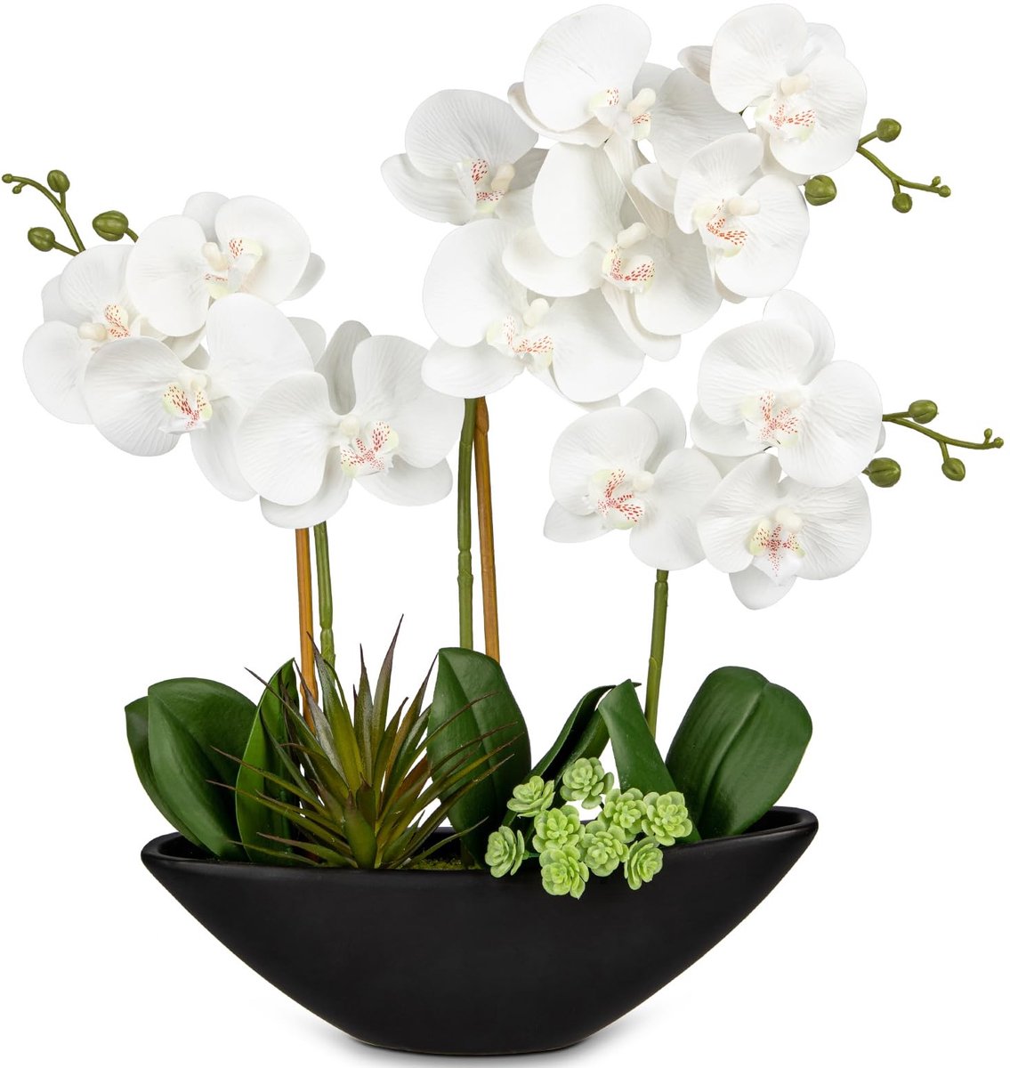 Omgoods - Kunstplant Orchidee in Keramieken Pot voor Decoratie