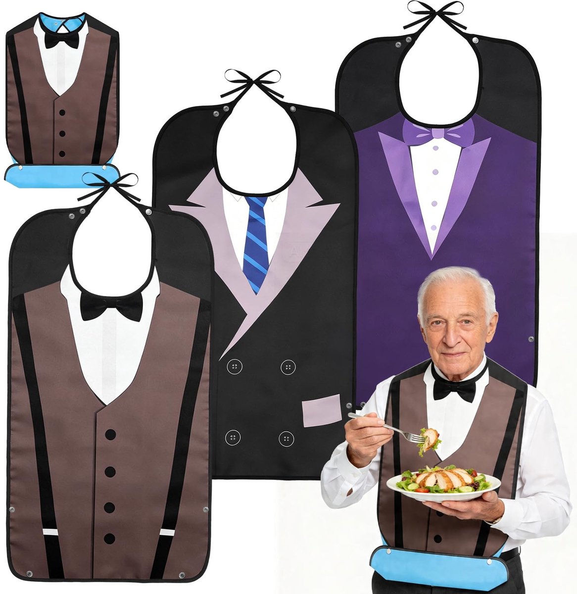 Omgoods - Set van 3 Wasbare Kledingbeschermers voor Volwassenen