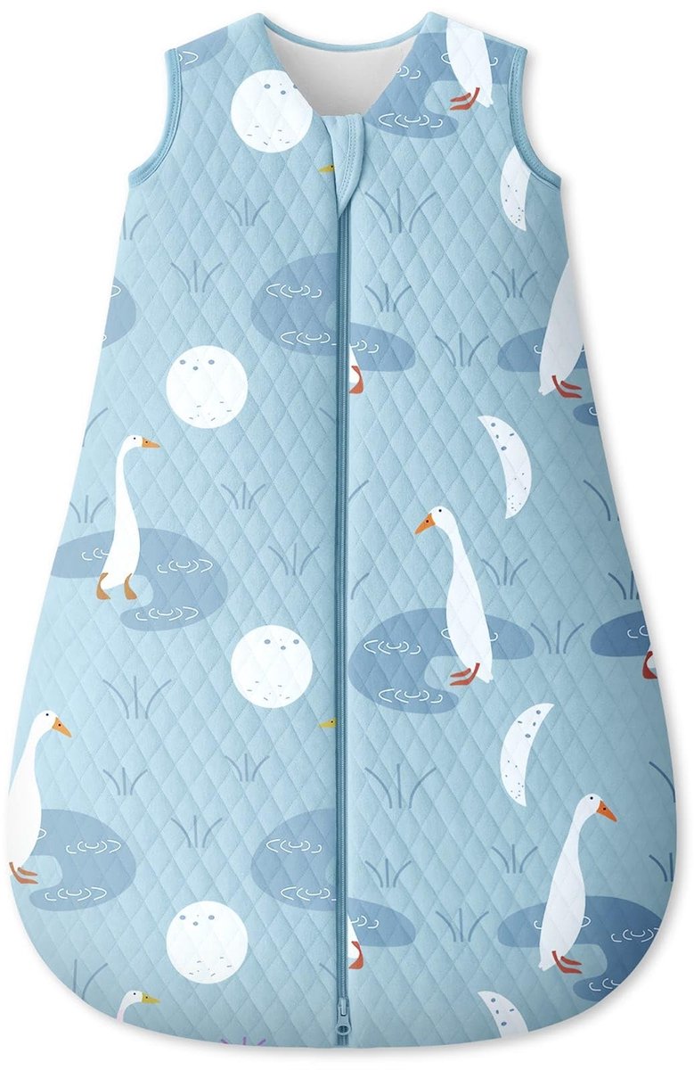 Omgoods - Slaapzak voor baby's, 1,5, 0-6 maanden, Zwanblauw