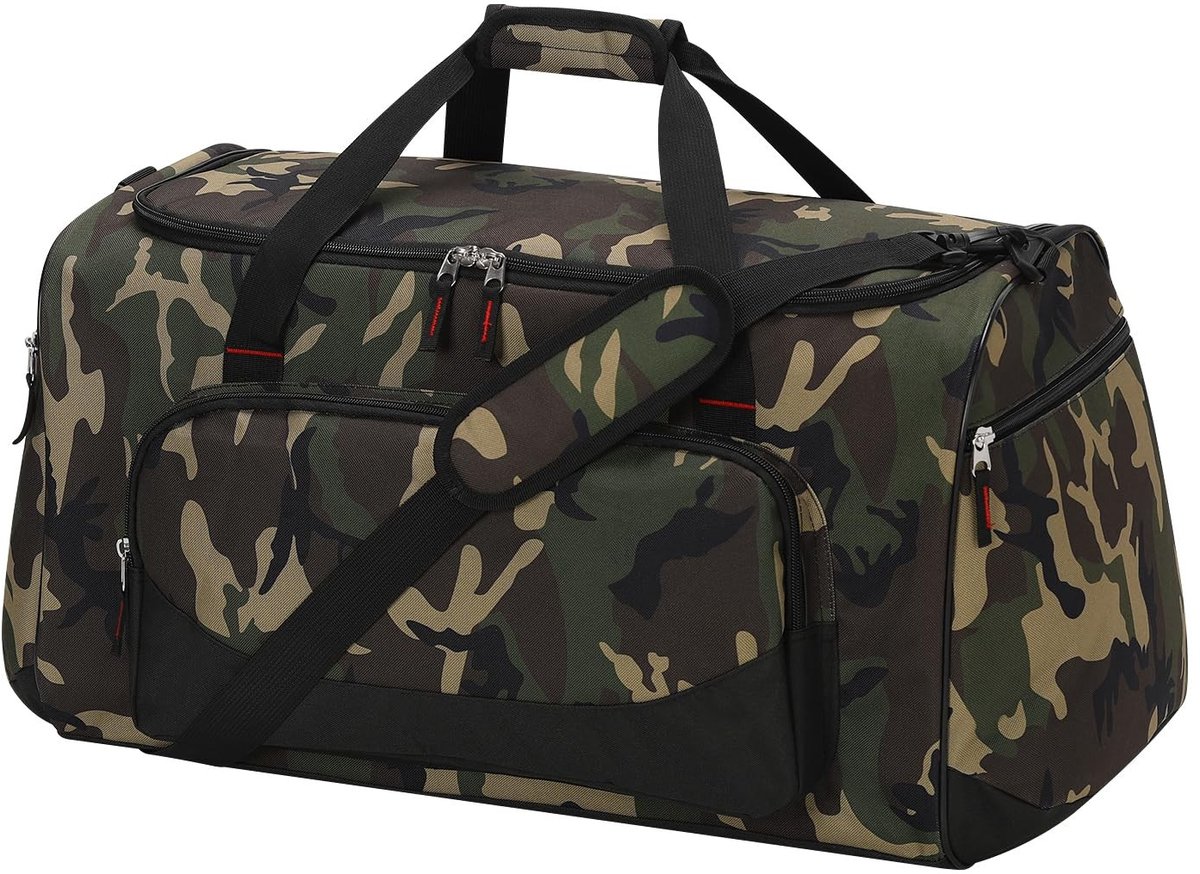 Omgoods - Sporttas, Camouflage - 65L Ruime Reisbag voor Weekendtrips