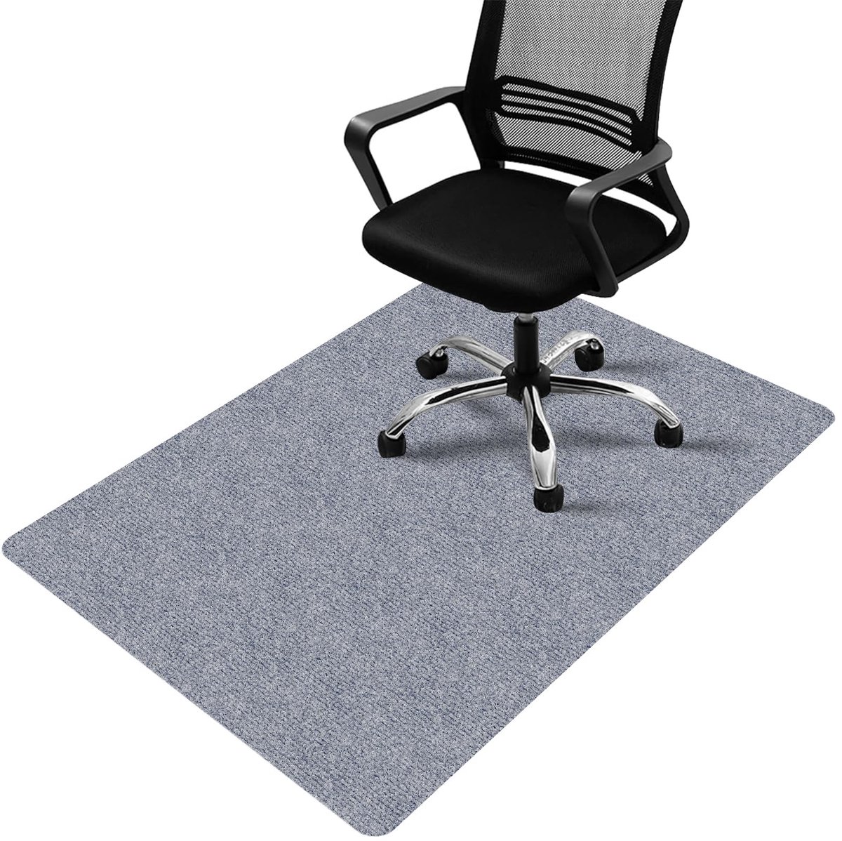 Bureaustoelkussen - 90 x 120 cm - lichtgrijs - vloerbeschermer, krasbestendig