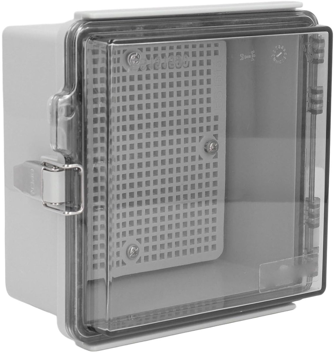 Waterproof Junction Box, Electric Cabinet with Transparent Hinged Lid, IP67 ABS Plastic Outdoor Electric Enclosure - ShopVlot