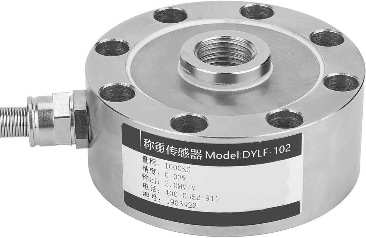 SnelShoppen - Load Cell Spoke Type DYLF Weegsensor 0 tot 1000kg, Hoogwaardige Druk Sensor, Stalen Constructie, Nauwkeurige Weegoplossing voor Industri