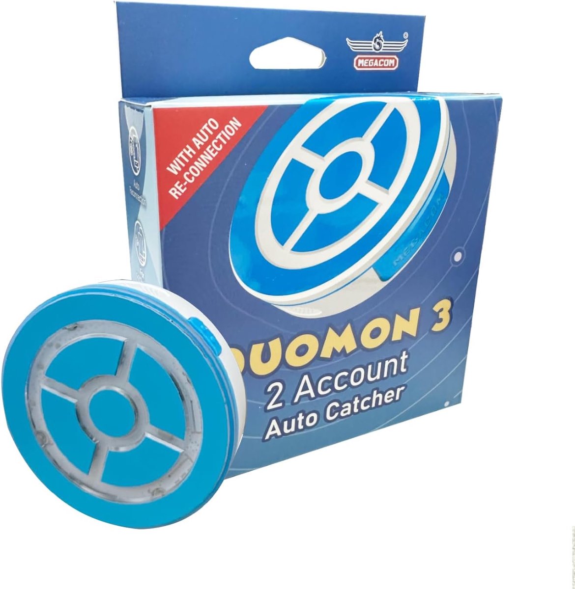 SnelShoppen - MEGACOM DuoMon 3 Car Catcher, Geupgradede Versie Automatische Vangst voor 2 Accounts, Draadloze Verbinding 20m, APP Besturing, Magnetisc