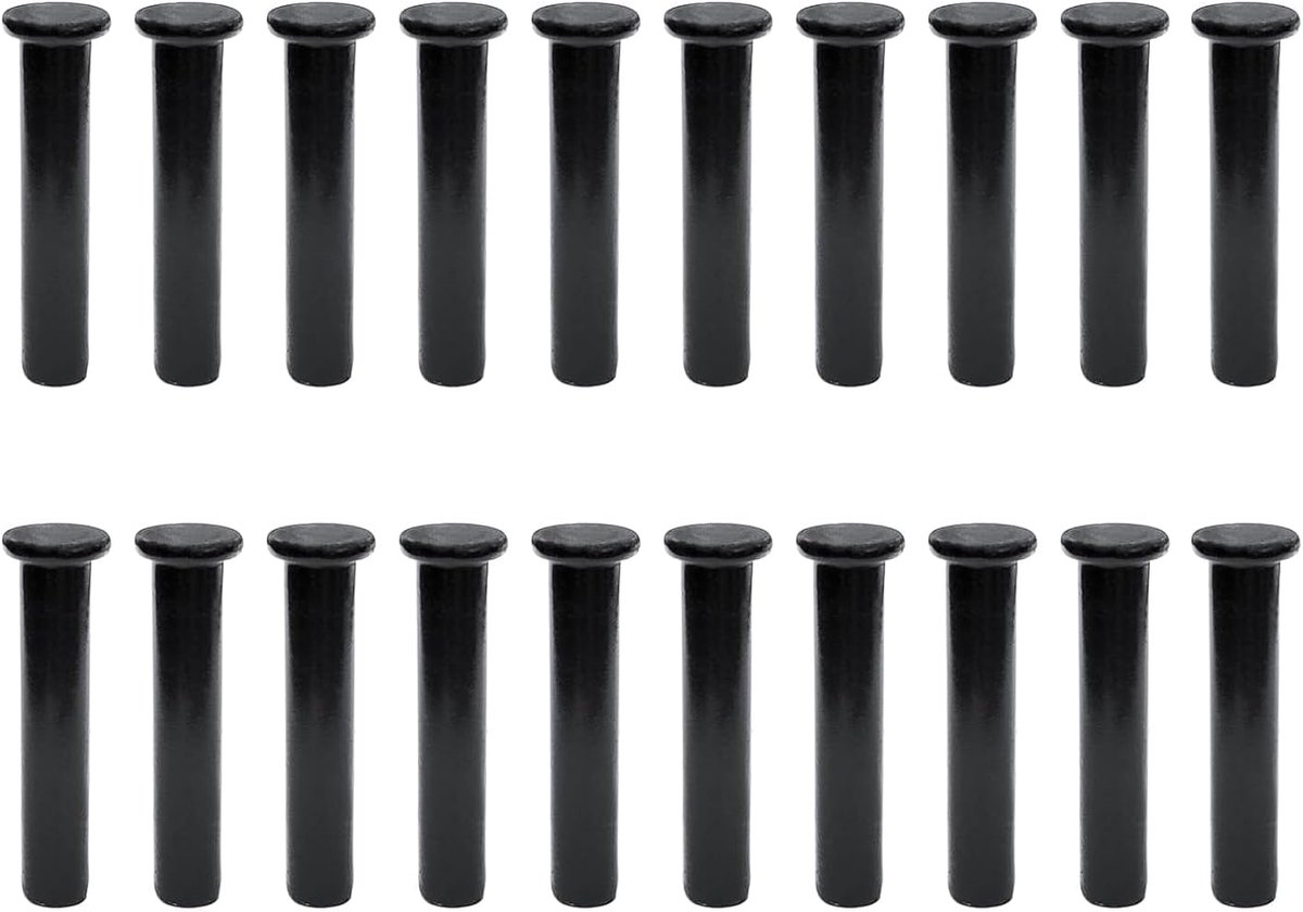 SnelShoppen - 20X Standort Pins voor Werkbank Bevestigingen - 10x50mm Hoogwaardige Kohlenstofstaal Pegs - Precisie Jig Set voor Nauwkeurige Verbinding