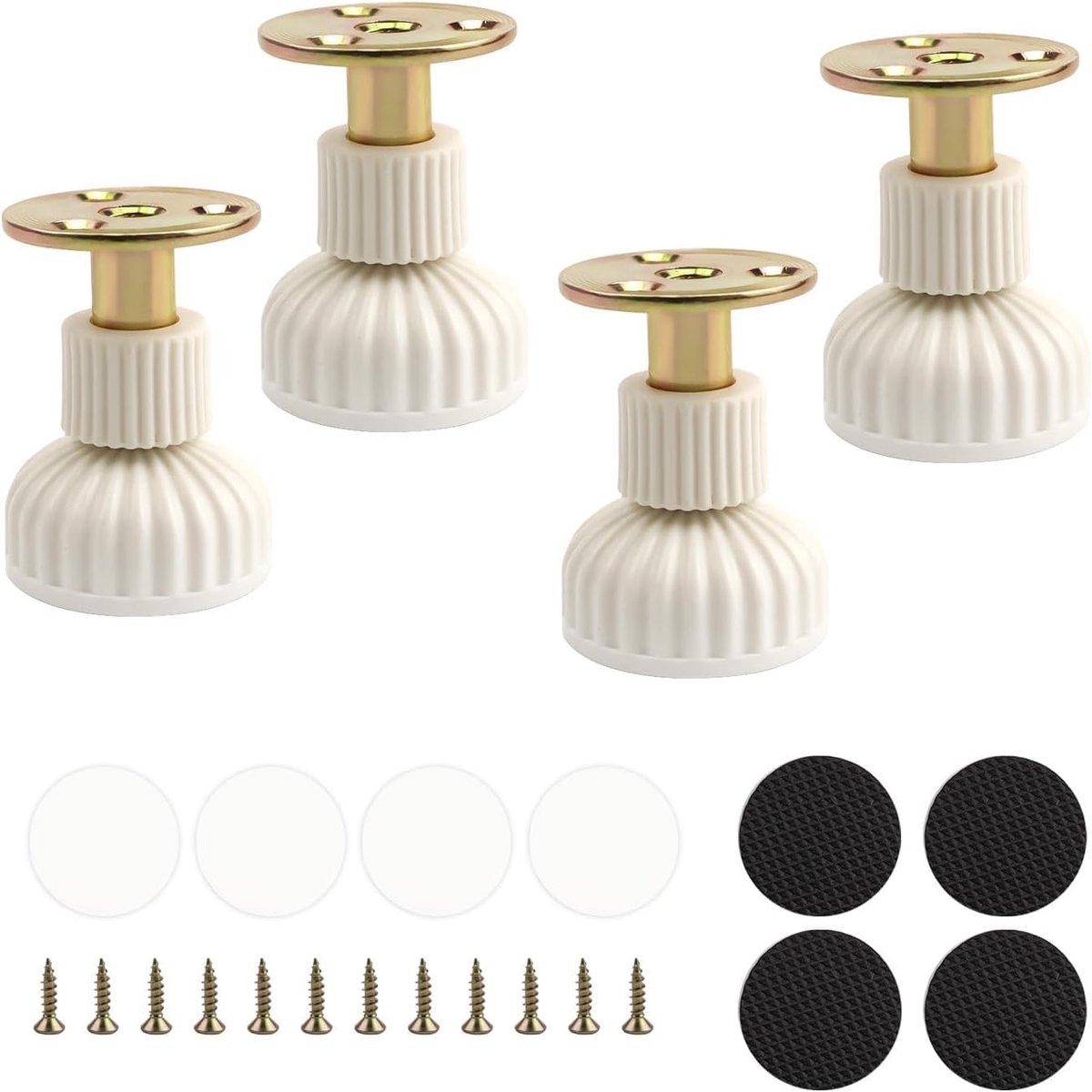Verstelbare meubelpoot 54-63 mm - met rubberen anti-slip basis - stabiel en trillingsvrij - ShopVlot