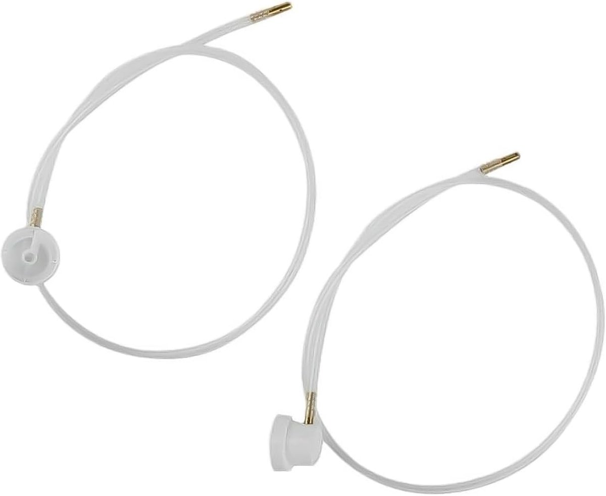 2 stuks spuitmondstuk met 50 cm 360 graden verlengslang, spuitbusverlengstuk, witte spuitmondstuk