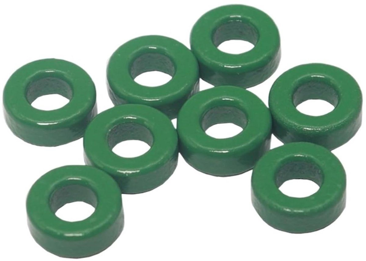 Ringkern Spoelen - Ferrrietkernen - Vermogensinductoren Bouwen - Groene Kern - 8x4x3 mm - Groen