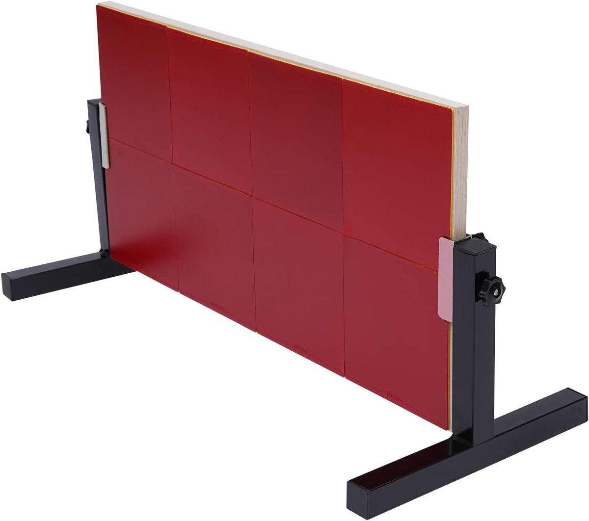 Tafeltennis Rebound Board - Tafeltennis Trainer - Zelfstandig Trainen - 360 Graden Verstelbaar - 66 x 33 cm - Rood