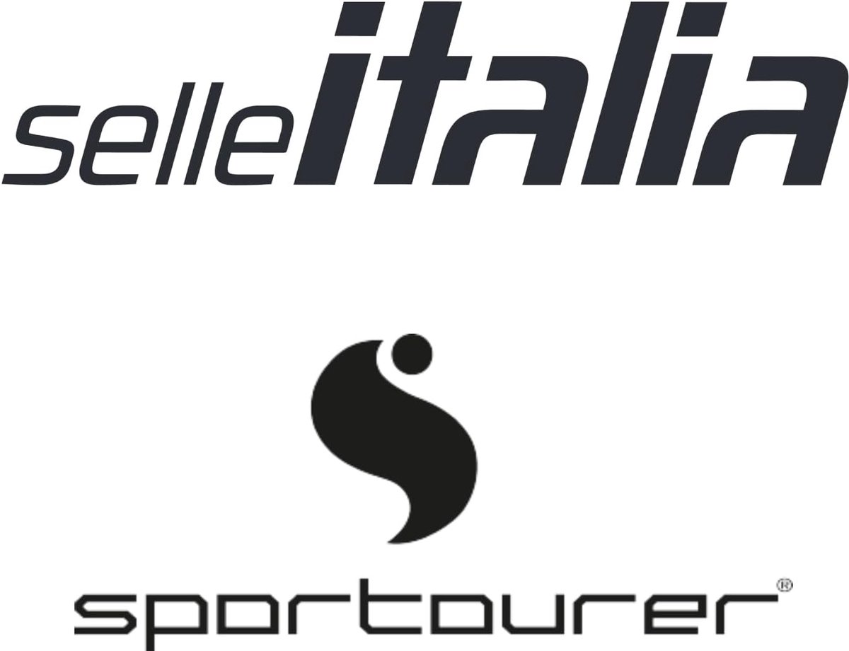 Selle Italia Sportourer GARDA MAN E-Bike Superflow – Herenfietszadel met Anatomisch Gat, Hi-Viz Inzetstukken – Zwart - ShopVlot