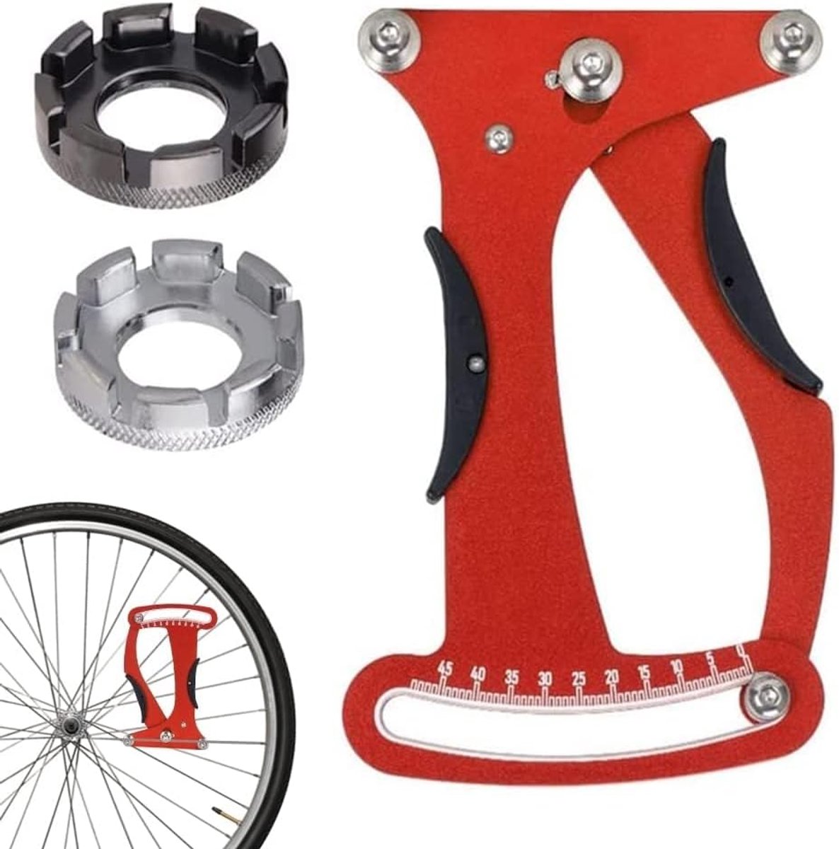 Fietsspaken spanningmeter - Duurzaam en nauwkeurig - Voor staal draad wielen - Eenvoudig gebruik - ShopVlot