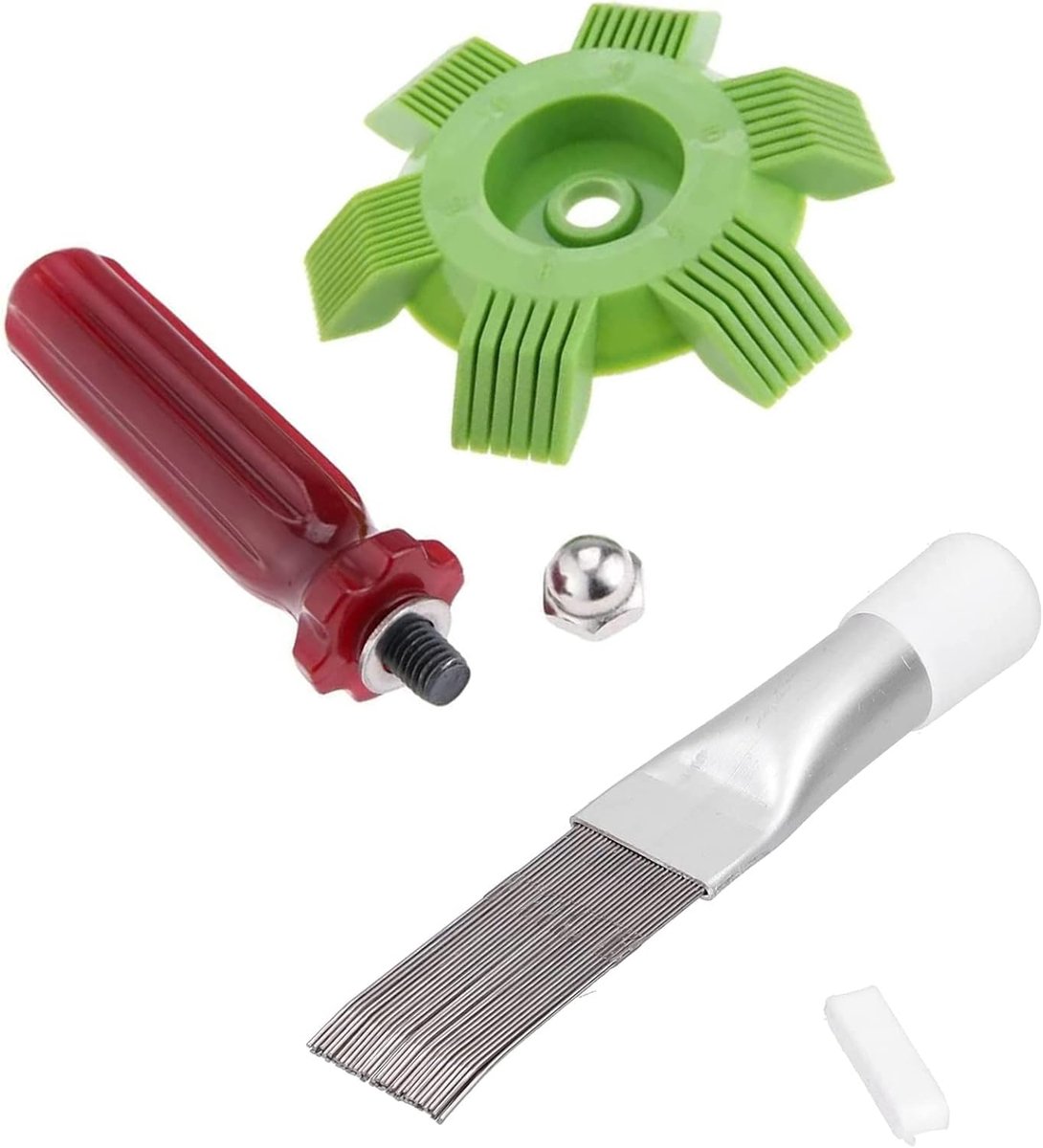 Airconditioning slat chamber set 2pcs - roestvrij staal - lamellenkam en condensator - ideaal voor onderhoud - SnelShoppen