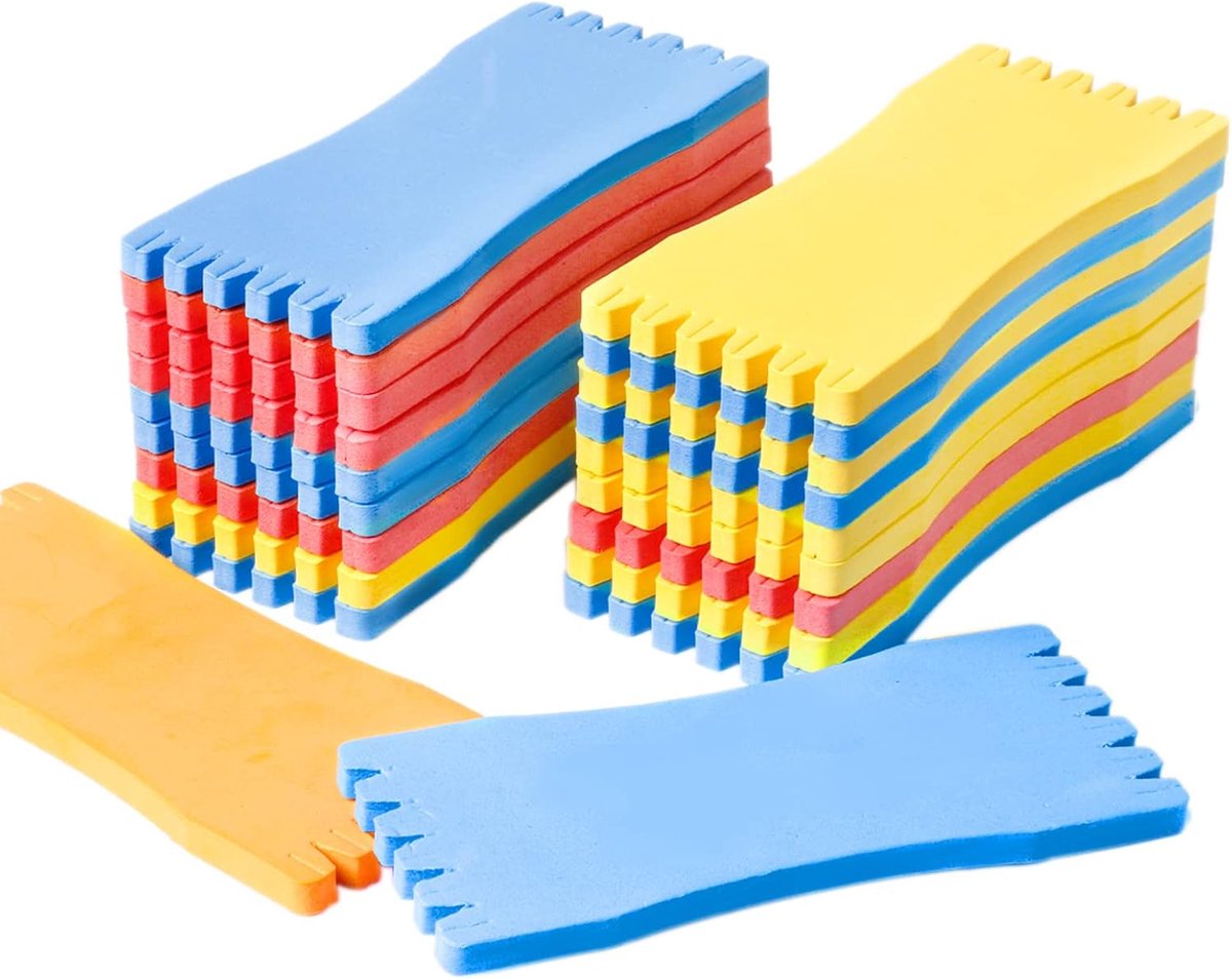 SnelShoppen - 20pcs Fishing Line Winder Foam Board 6x14cm - Hoogwaardige Visspullen - Random Kleur - Ideaal voor Vissers en Outdoor Activiteiten