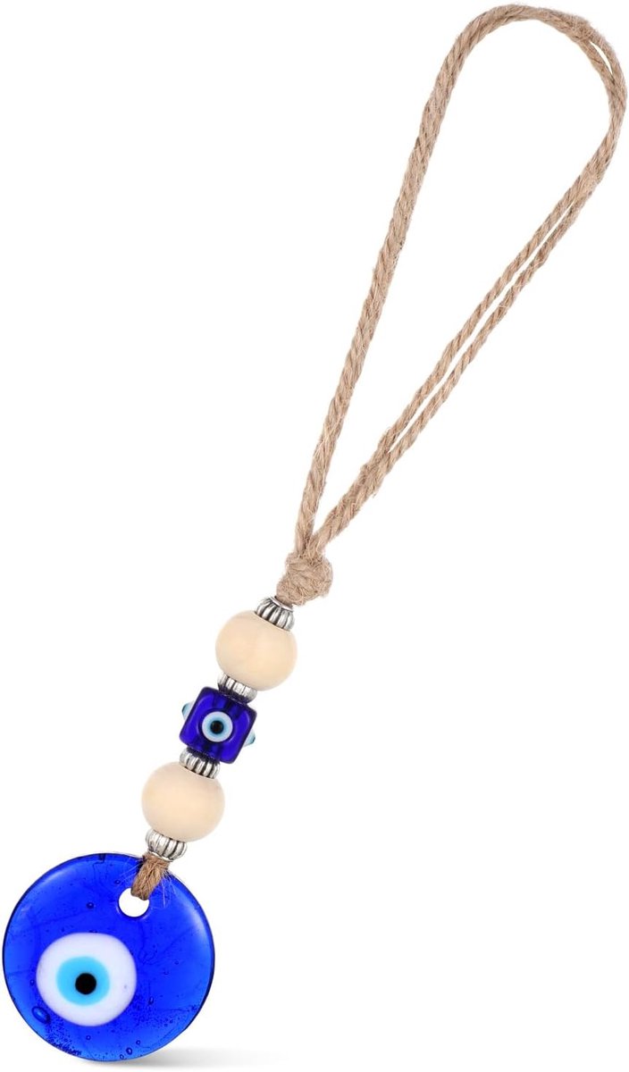 Auto hangdecoratie met boze blik - blauwe kraal - amulet voor bescherming - brengt geluk - SnelShoppen