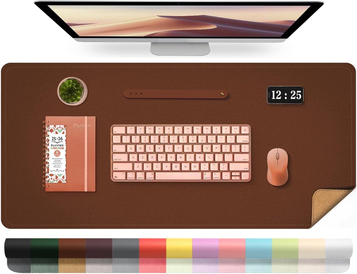 Bureau mat 80x40 cm - Imitatieleer - Waterafstotend - Beschermt je bureau tegen vlekken - SnelShoppen