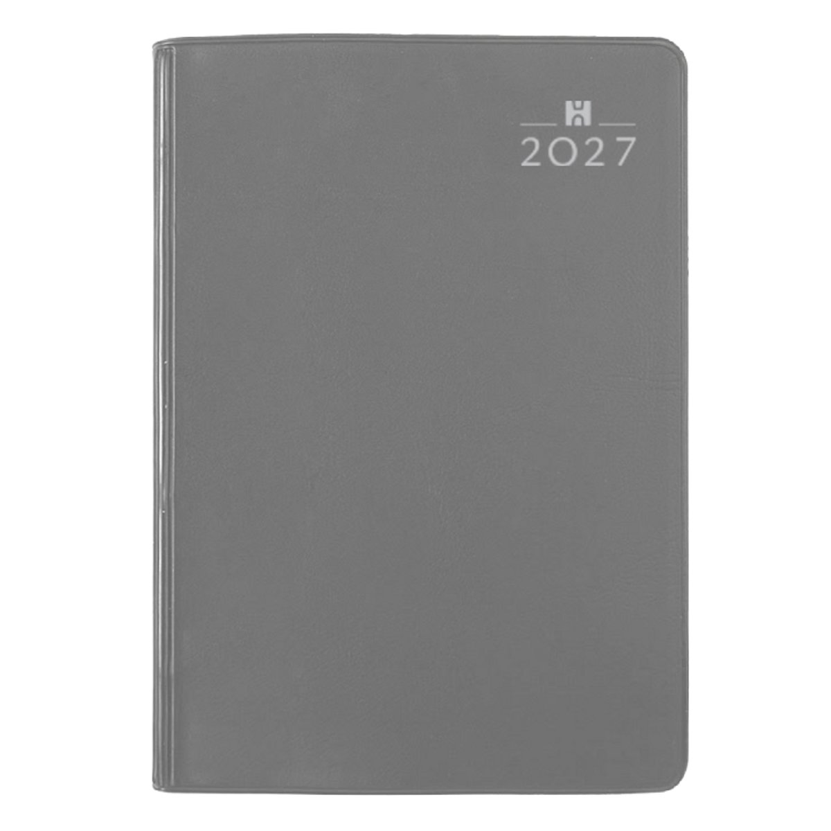 Castelli - Zakagenda H57 Venezia 2027 - Weekoverzicht - 7.6x11cm - Made in Italy - flexibel omslag grijs