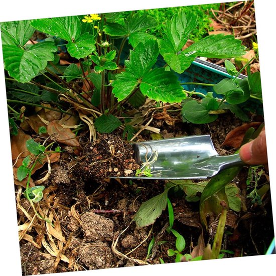 Aluminium Tuinschepje Lichtgewicht Tuinspade Praktisch Tuingereedschap Voor Bloemen Planten Graven Soil Digger Voor Tuiniers van Merkloos	 — afbeelding 4