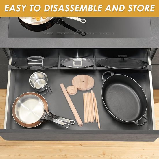 SnelShoppen - Noodle Dryer Pasta Rack - Natuurlijke Houten Droogrek met 9 Verwijderbare Armen - Robuuste Pastastandaard voor het Droogmaken van Tot 4. van Snelshoppen — afbeelding 5