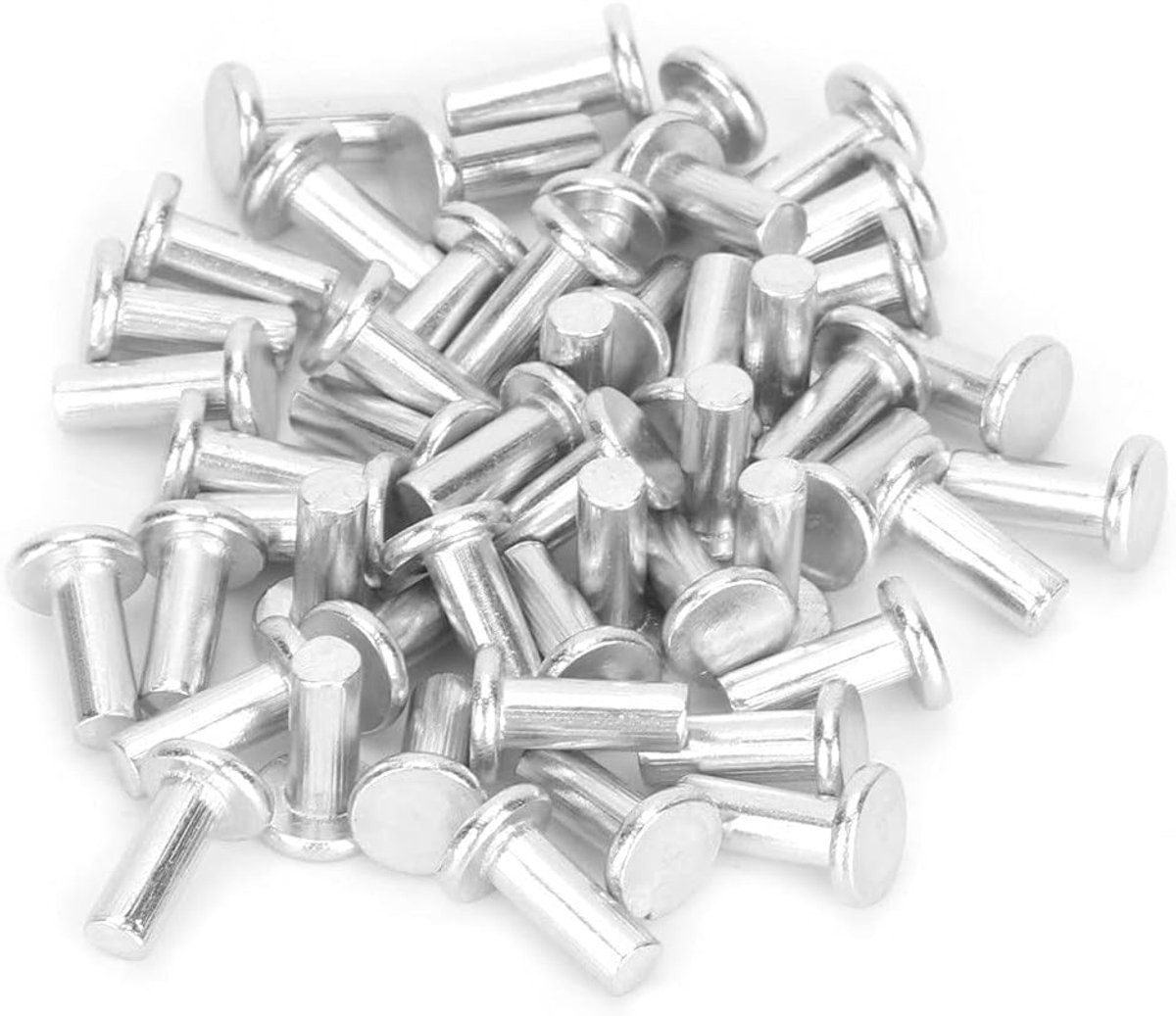 SnelShoppen - 100 Stuks M4 Aluminium Krammen Flachkopf 10mm - Lichtgewicht, Robuuste Constructie voor Metaalbewerking, Reparatie en Assemblage