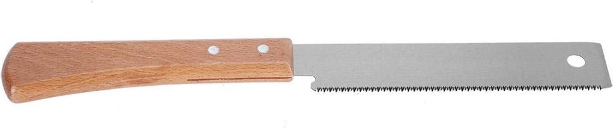 SnelShoppen - 12" Houtbewerking Zaag met Houten Handvat - Huishoudelijke Flush Cutting Gereedschap - Flexibele Carbon Staal Zaag - Perfect voor Precis