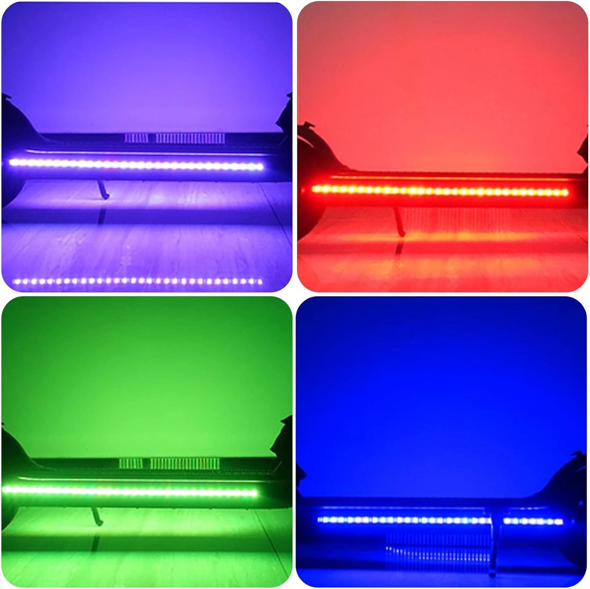 SnelShoppen - LED Strip Verlichting voor Elektrische Scooter - Waterdichte Vouwbare Veiligheidslamp voor Xiaomi M365 - Kleurrijke Decoratieve Verlicht