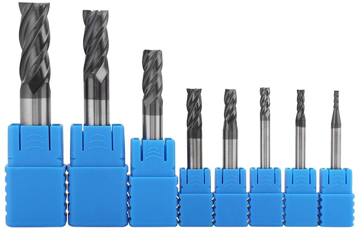 SnelShoppen - Booraccessoires/Schacht Cutter Set 2-12 mm 4 Fluiten, Tungsten Staal Cutter Gereedschap Kit voor Aluminium, Koper, Koolstofstaal, Staall