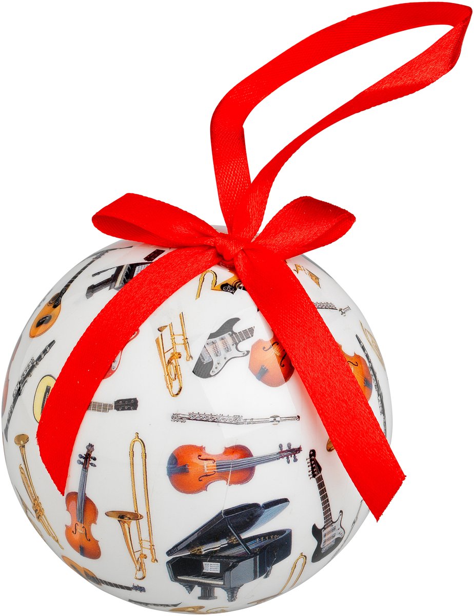 Kerstbal met Muziekinstrumenten