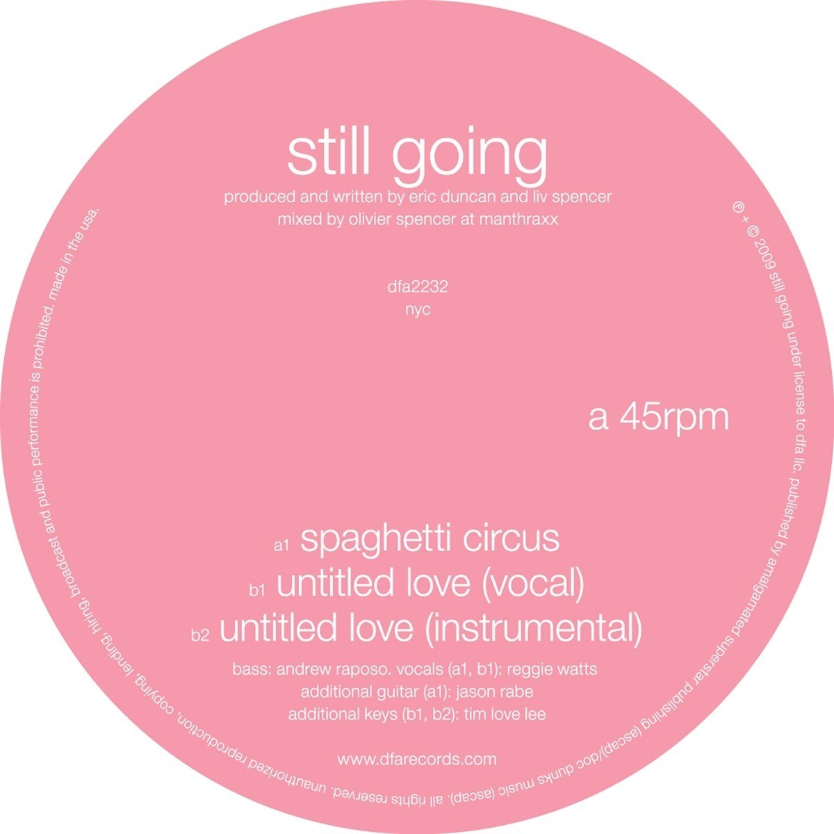 Still Going - Spaghetti Circus (12" Single)
