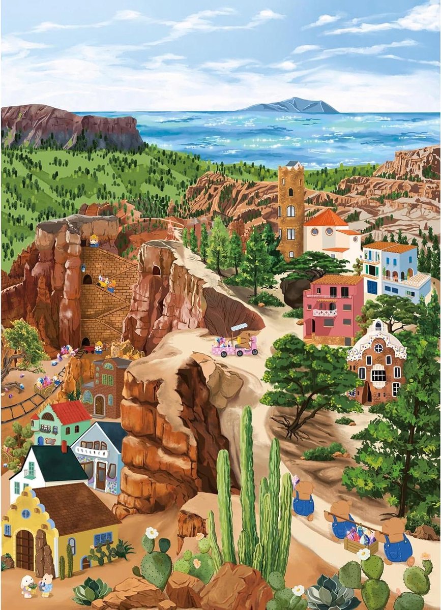 Puzzel 1000 stukjes - Legpuzzel Volwassenen - Ontspannen Vrije Tijd - Reflectievrije Matte Print - 70 x 50 cm - Mijnbouwstad
