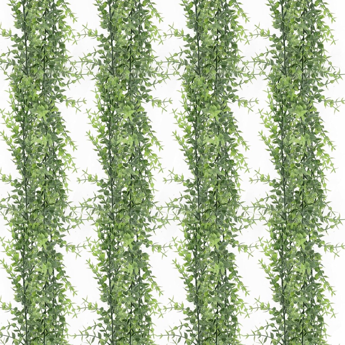 Eucalyptus slinger 4-pack - Kunststof 24 ft - Realistisch uiterlijk - Perfect voor bruiloft decoratie - ShopVlot