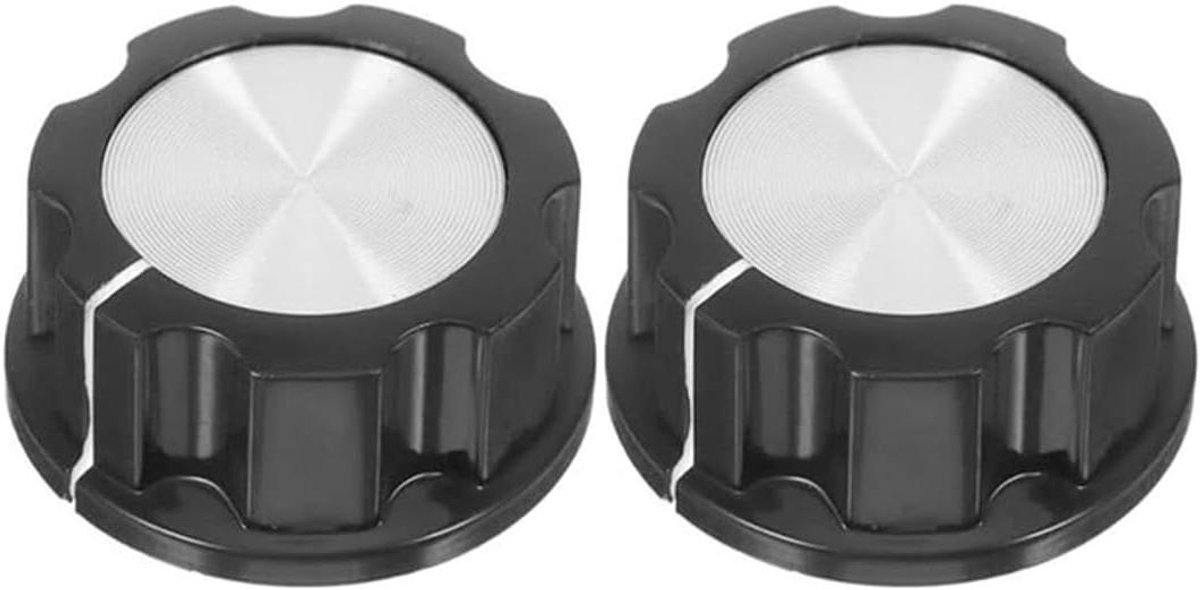 Airfryer Timer Knoppen - Vervangende Knoppen - Keuken Apparaten - 360 Graden - 2 Stuks - Zwart