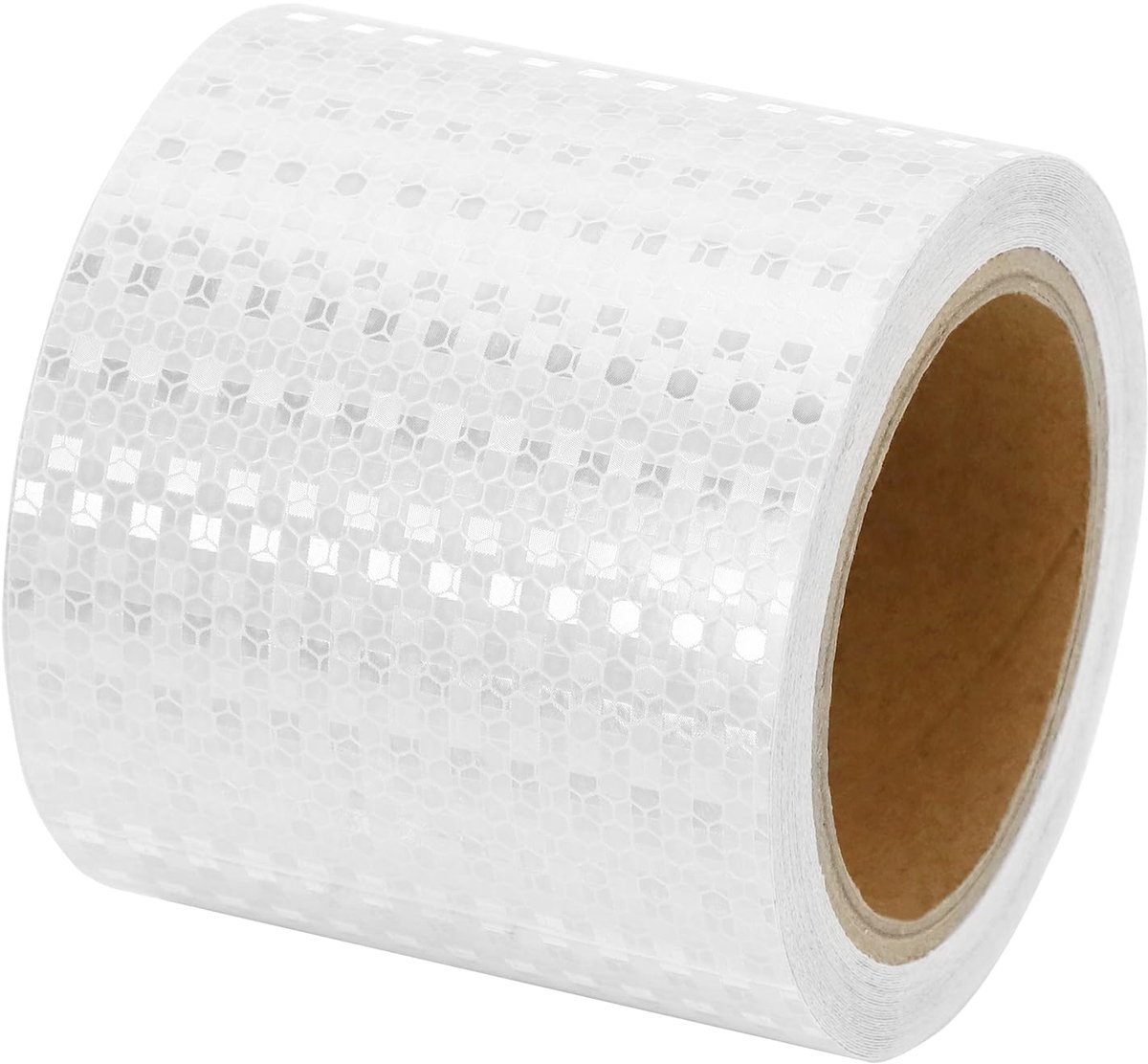SnelShoppen - Reflecterende Tape 10cm x 10m, Waterdicht en Plakbare Waarschuwingstape voor Voertuigen, Borden en Buiten