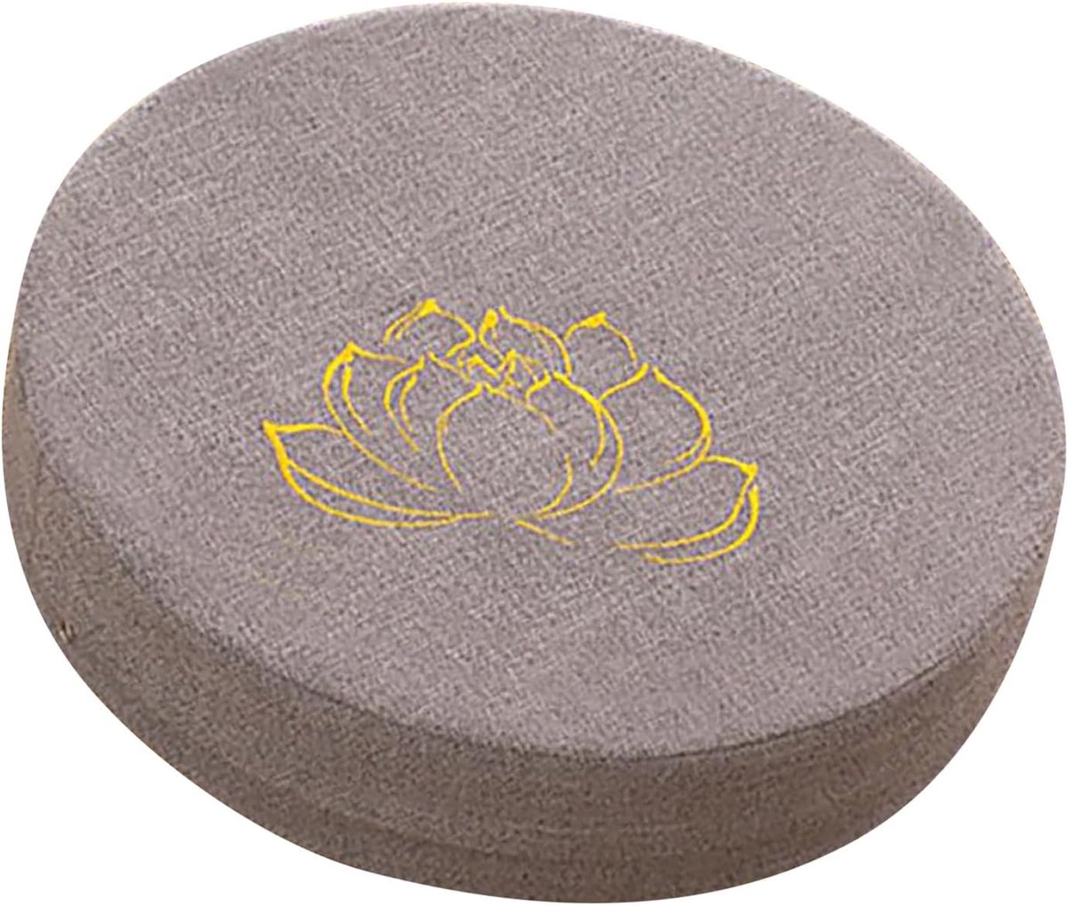 SnelShoppen - Meditatiekussen van Foam Katoen en Linnen, Afneembaar en Wasbaar, Comfortabel en Veelzijdig voor Thuis en Kantoor, Bruin (BROWN) (GRAY)