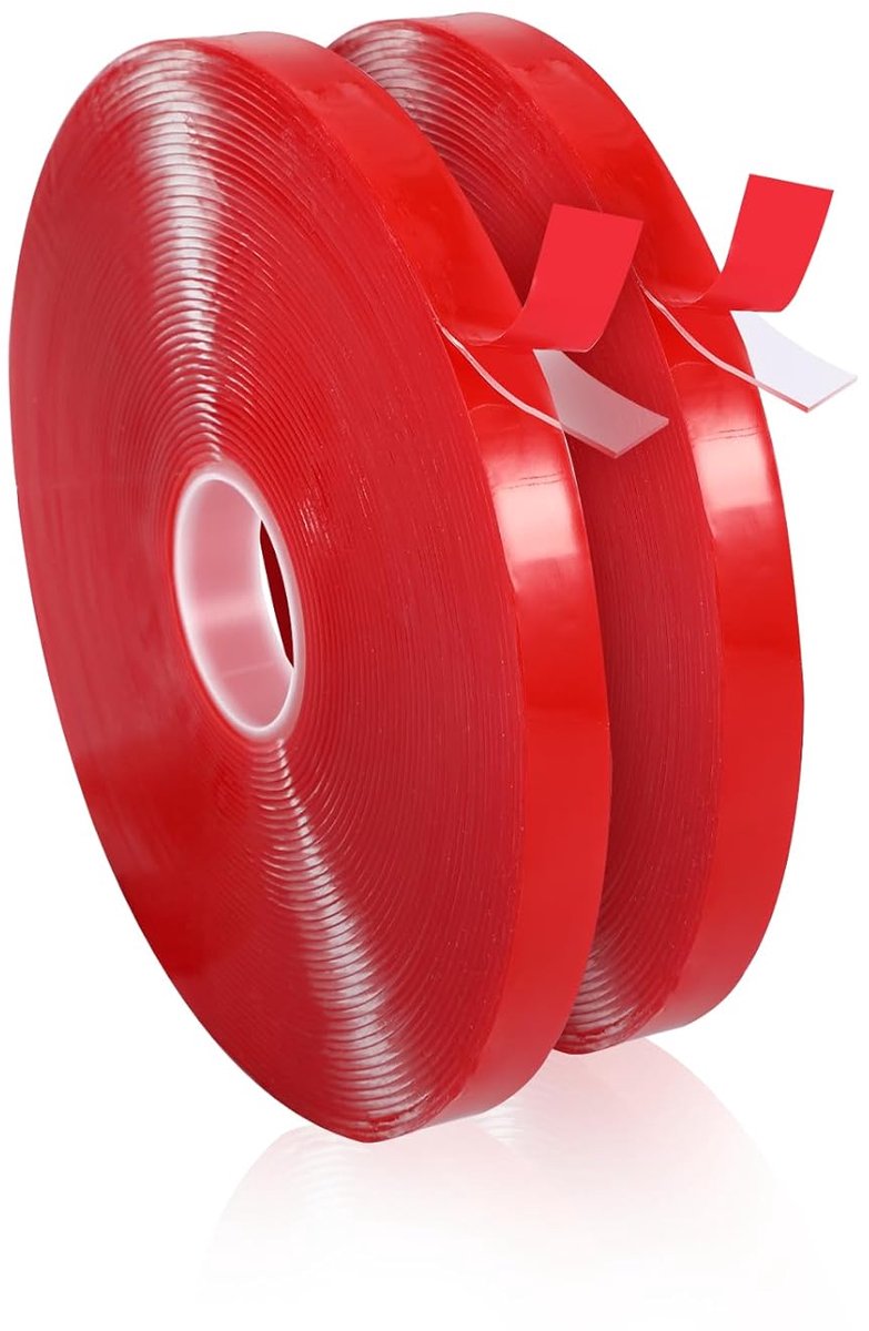 SnelShoppen - Dubbelzijdige Montage Tape, Extra Sterk, 10 m x 10 mm, Waterproof, Transparant, Multifunctionele Plakband voor LED Strips, Woonkamer, Au