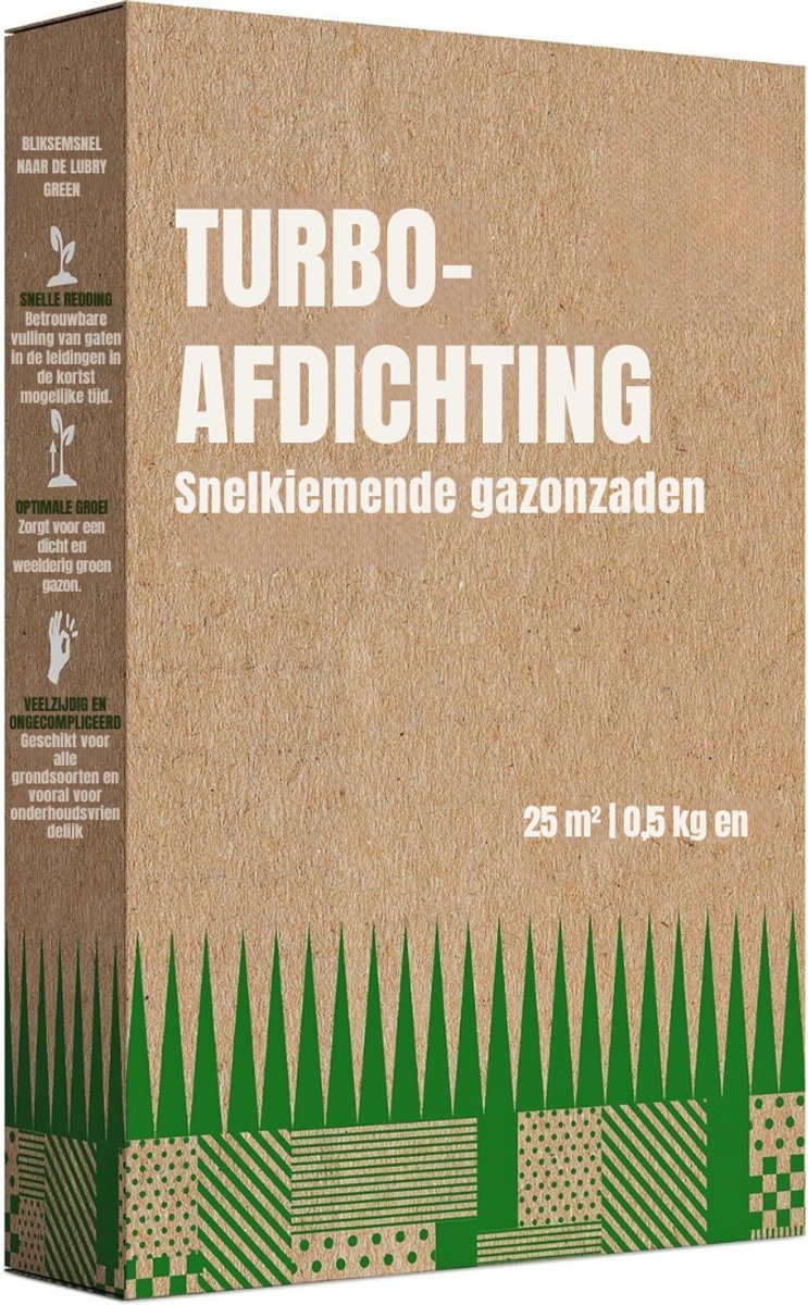 Ploutos® Graszaad - Graszaad Snel ontkiemend Lente - Turbo Graszaden - Bruin - 28cm x 19cm x 6cm