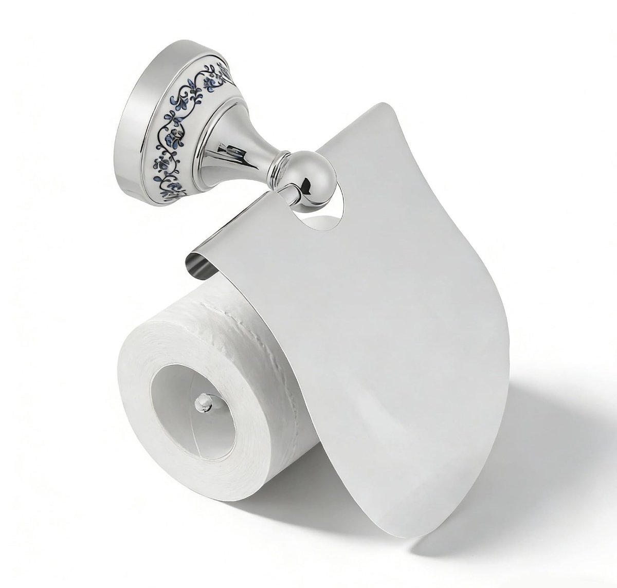 Omgoods - Vintage Toiletpapierhouder met Deksel voor de Badkamer