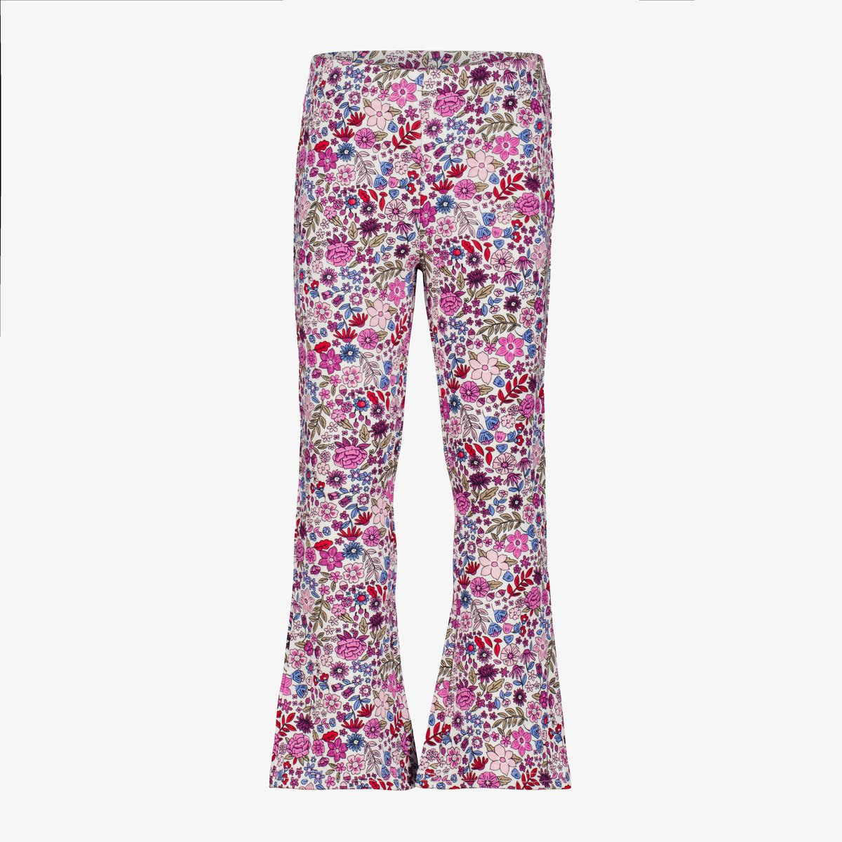 TwoDay meisjes flared legging met bloemenprint roze - Maat 110/116