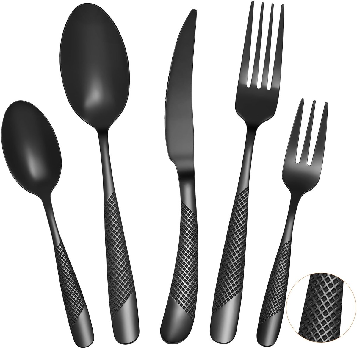 Omgoods - 20-delige Bestekset voor 4 Personen - Luxe Tafelbestek met Mes, Vork en Lepel