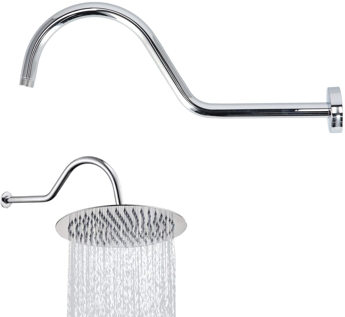 Omgoods - 17 Inch Doucheslang Verlengarm met Flens