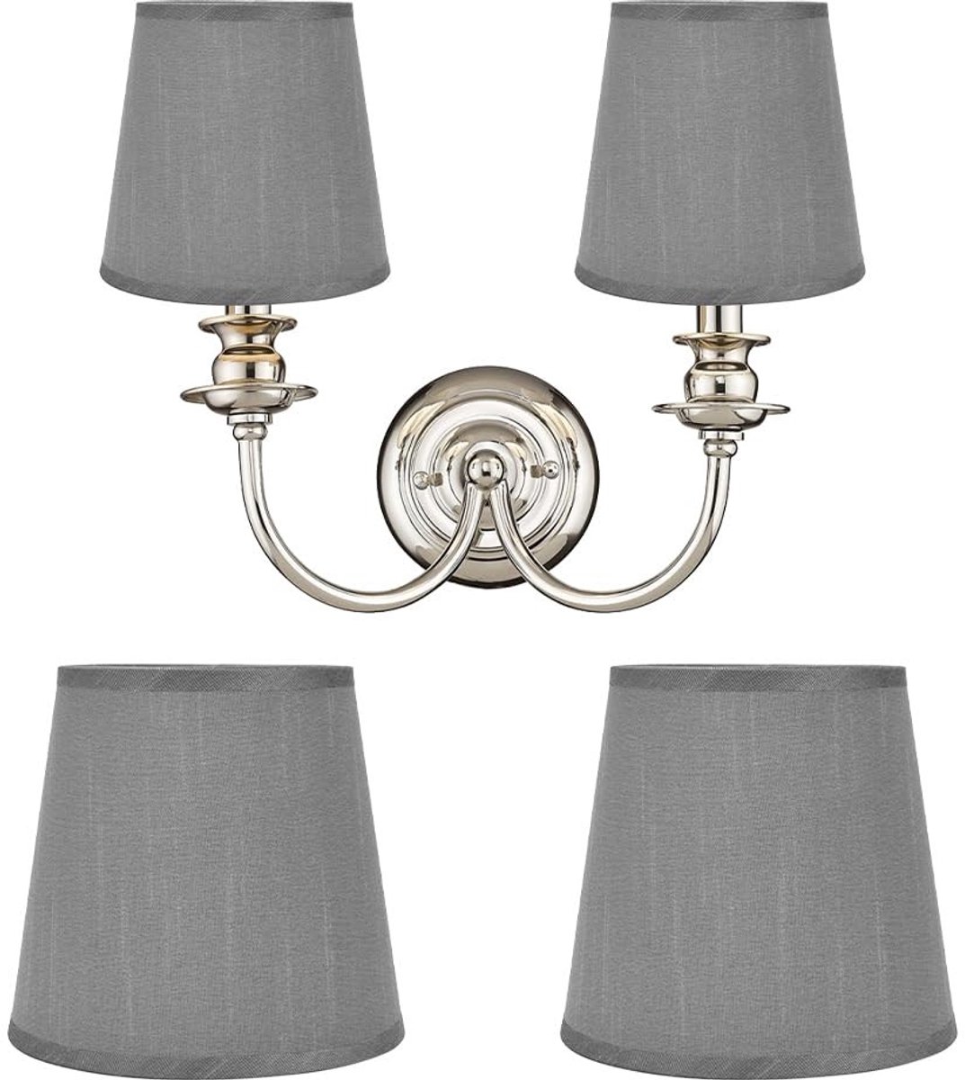 Omgoods - Vintage Lampenkappen - Stijlvolle vervanging voor Tafellampen - Perfect voor E14 lampen - 4.4x6.0x5.5in - Kroonluchters - Sfeervolle verl...