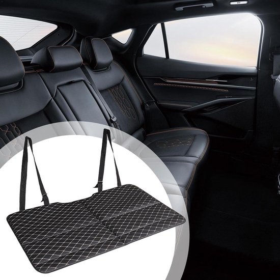 Autobed - Reis slaapmat - Comfortabel reizen - Opvouwbaar ontwerp - 133 x 78 cm - Zwart — afbeelding 3