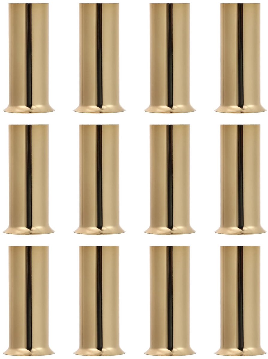 Omgoods- Kaarsenhouder Gouden Decor - Chandelier Lamp Houder - Kaarsenhouder voor Dinerkaars - Retro Design - Schokbestendig - Geschikt voor Kandelaar - Kaarsenkap